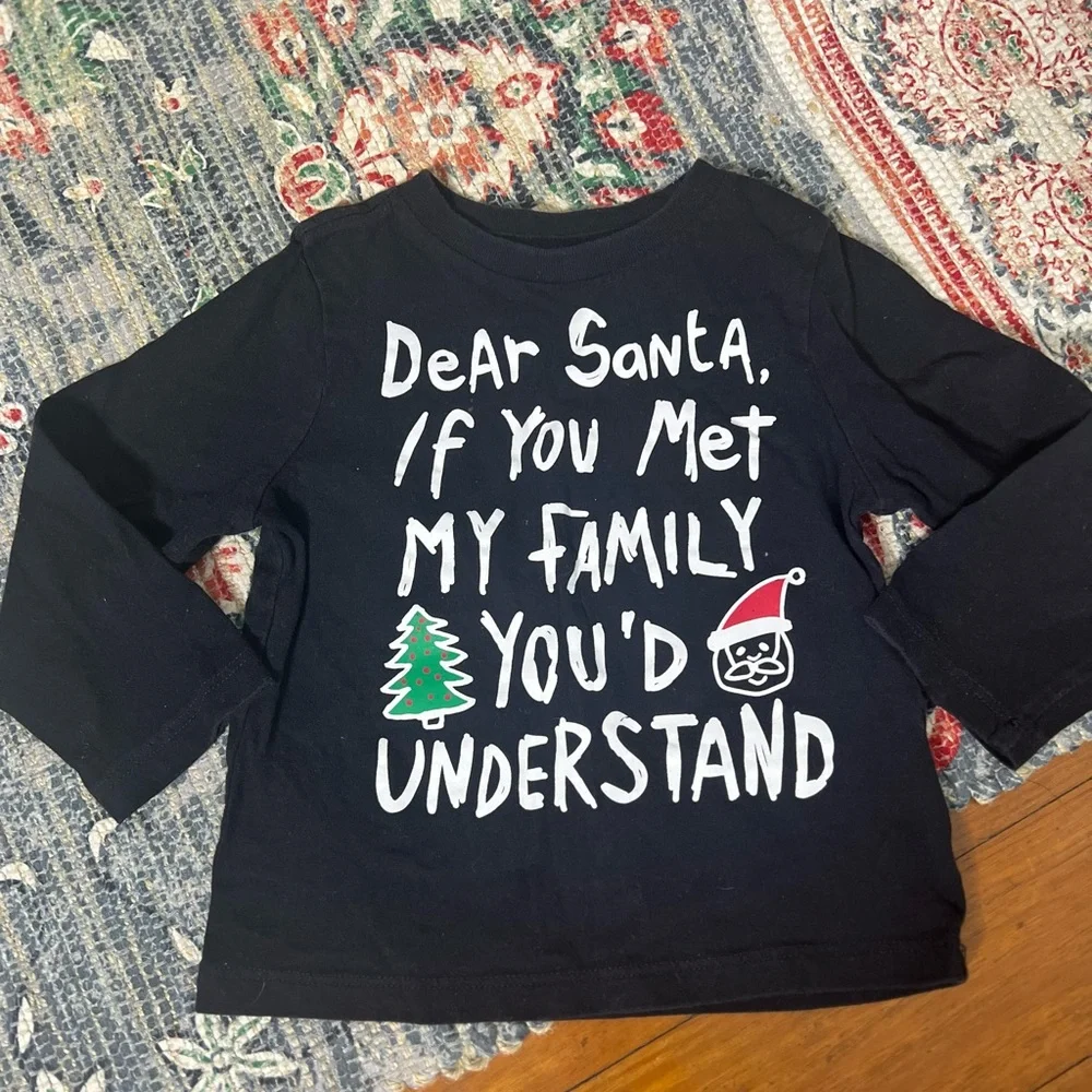 The Children’s Place long sleeve Santa tee